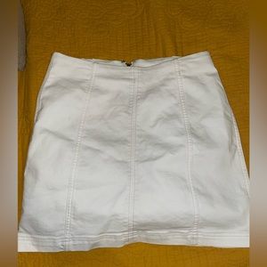 FREE People " Modern Femme" White Mini Skirt